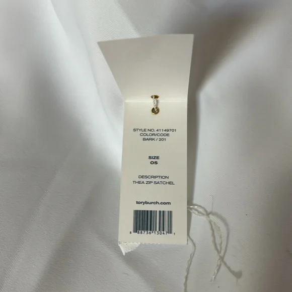 Tory Burch Thea Zip Satchel in bark - Picture 10 of 11